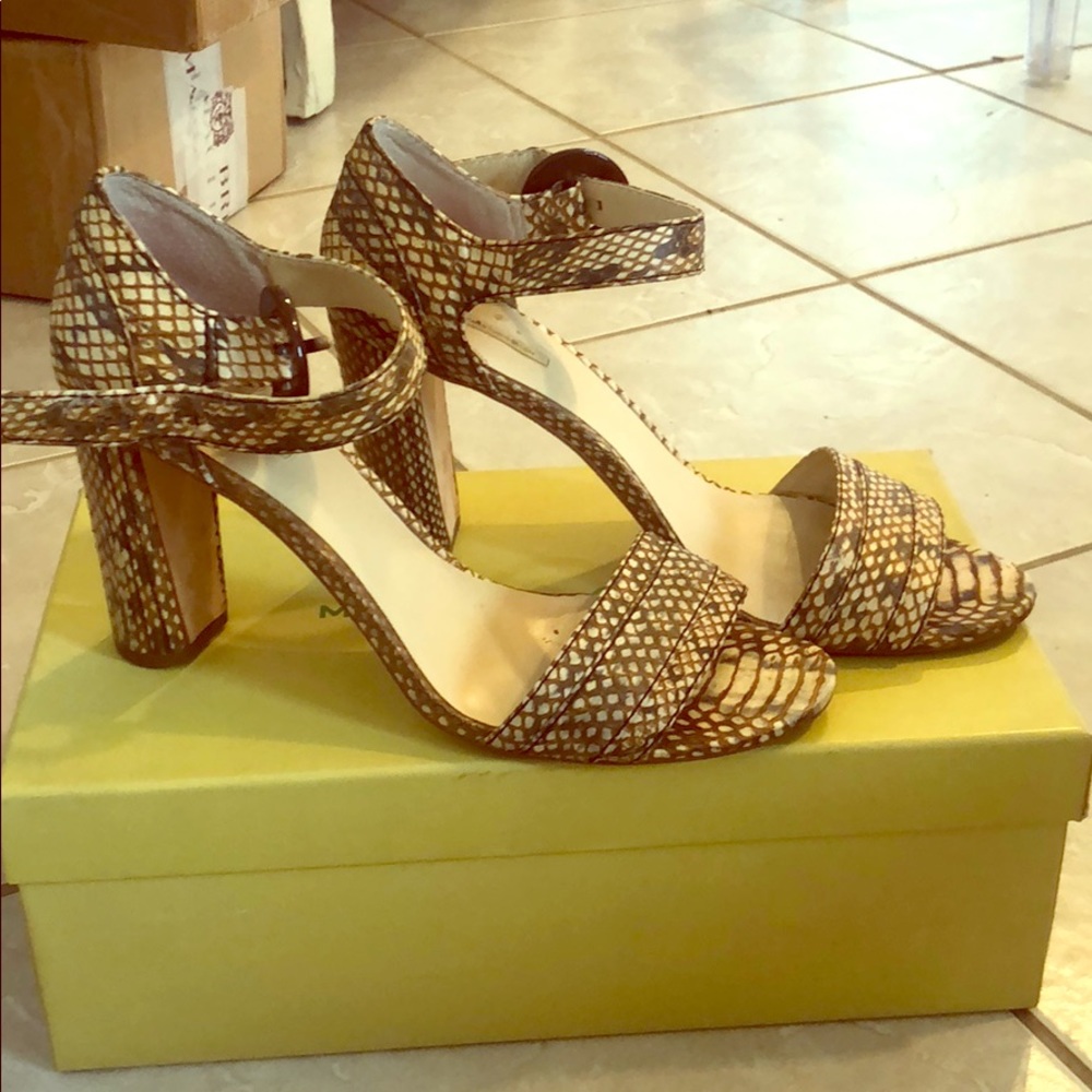 Max Studio Snakeskin Heels